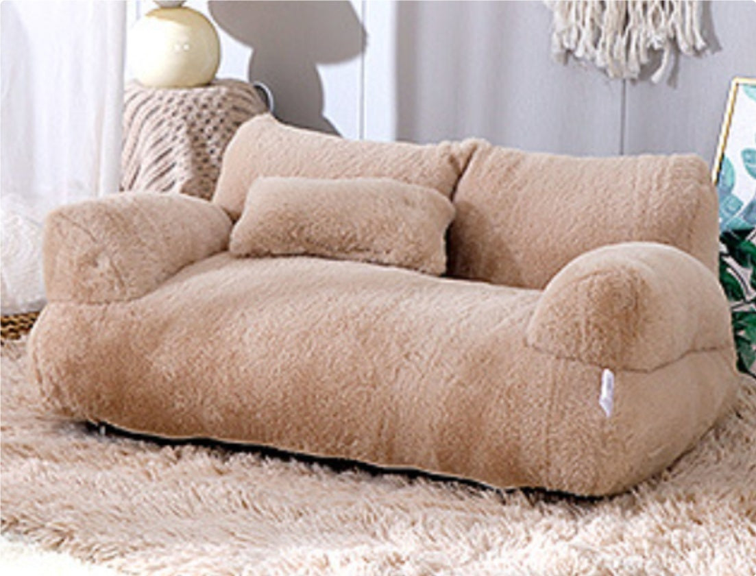 PurrLuxe™ Plush Cat Sofa Bed