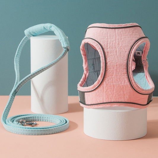 SafePaws™ Reflective Cat & Small Dog Harness with Leash