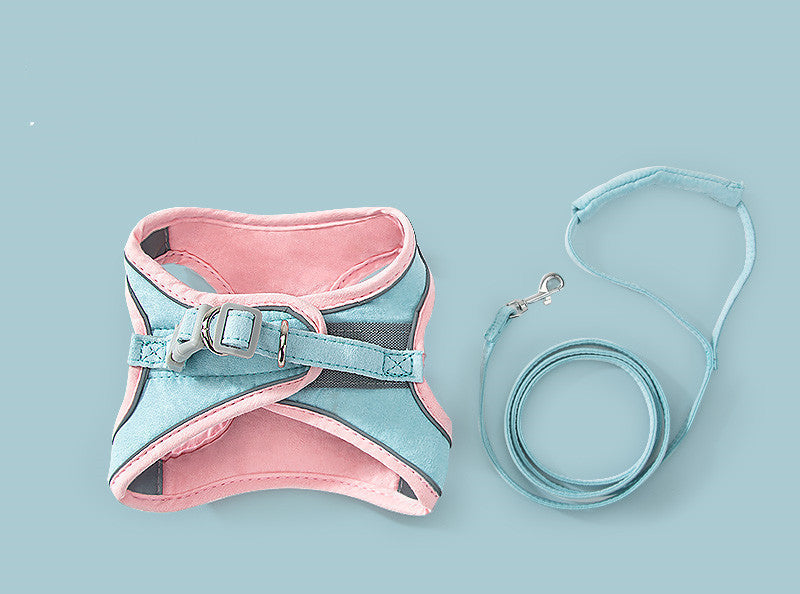 SafePaws™ Reflective Cat & Small Dog Harness with Leash