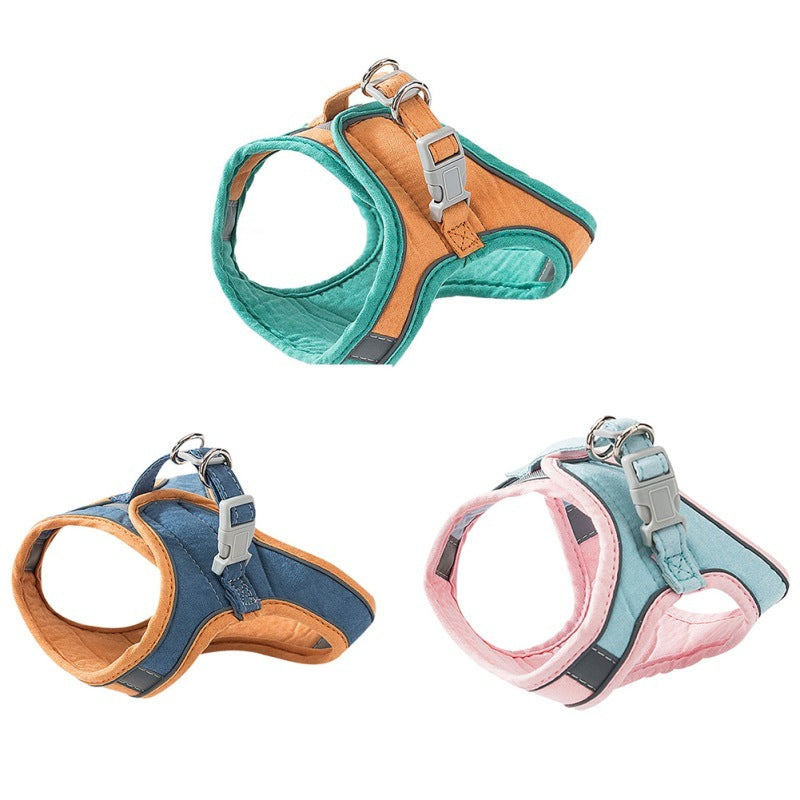 SafePaws™ Reflective Cat & Small Dog Harness with Leash
