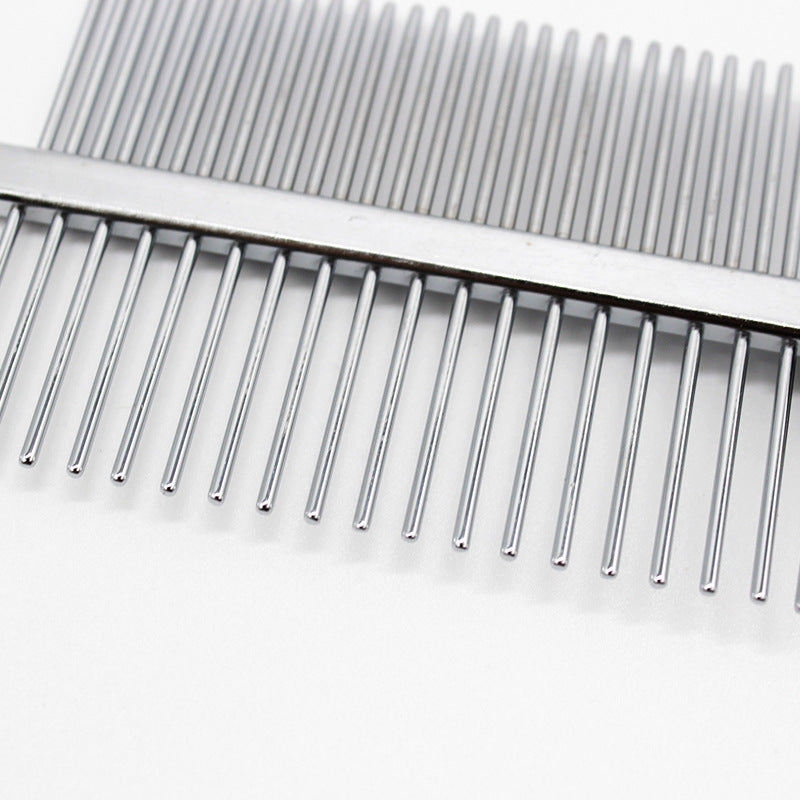 FurEase™ Double-Row Pet Comb with Anti-Slip Handle