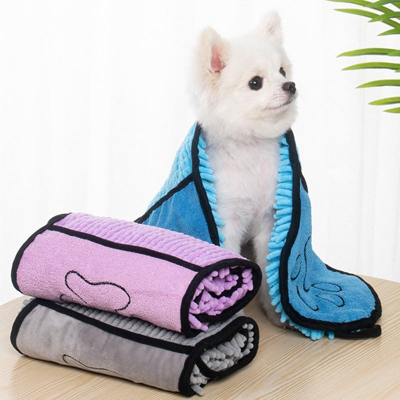 DryPaws™ Super Absorbent Pet Bath Towel with Hand Pockets