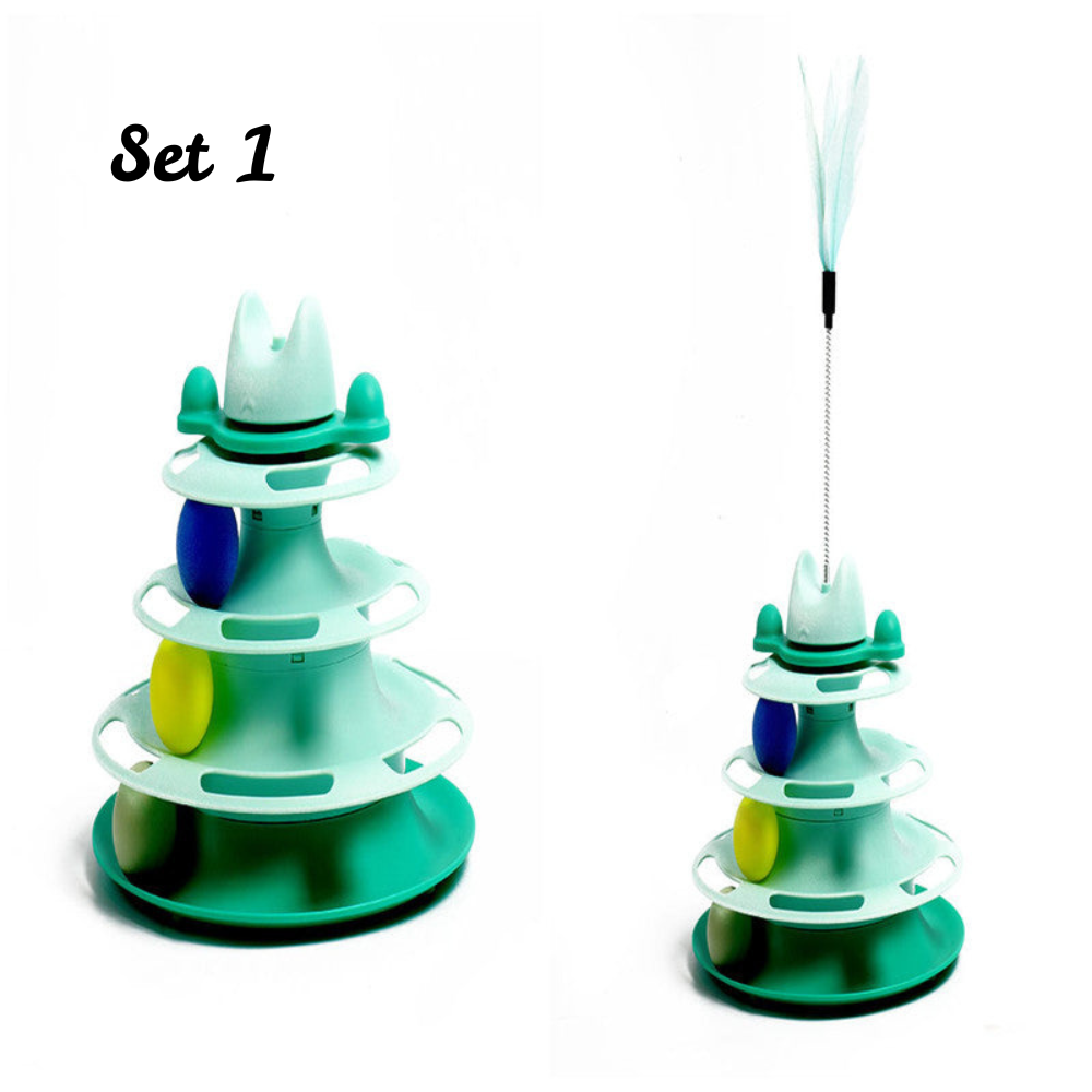 WhirlPaws™ 4-Tier Cat Turntable Toy