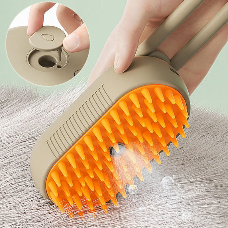 PurrGlow™ 3-in-1 Luxury Steam Grooming Brush