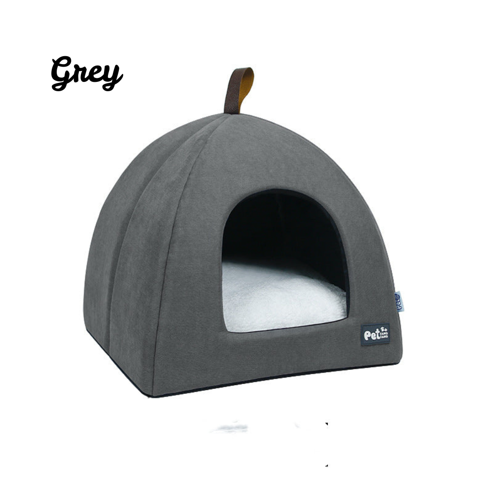 SnuggleNook™ Pet Tent Bed with Plush Mat