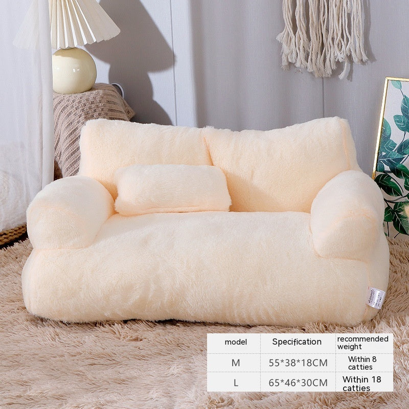 PurrLuxe™ Plush Cat Sofa Bed