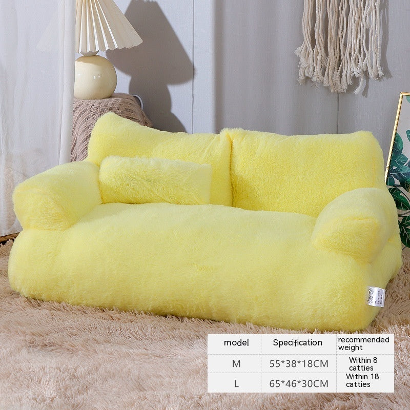 PurrLuxe™ Plush Cat Sofa Bed