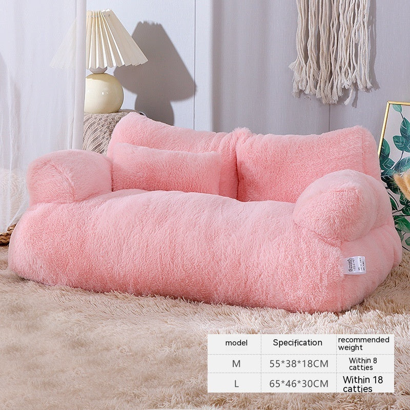 PurrLuxe™ Plush Cat Sofa Bed