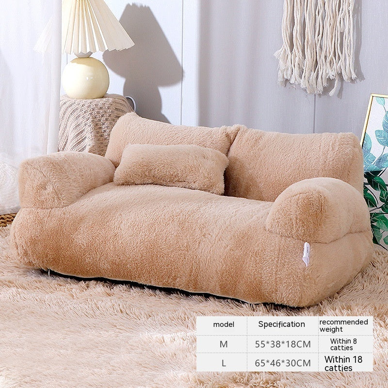 PurrLuxe™ Plush Cat Sofa Bed