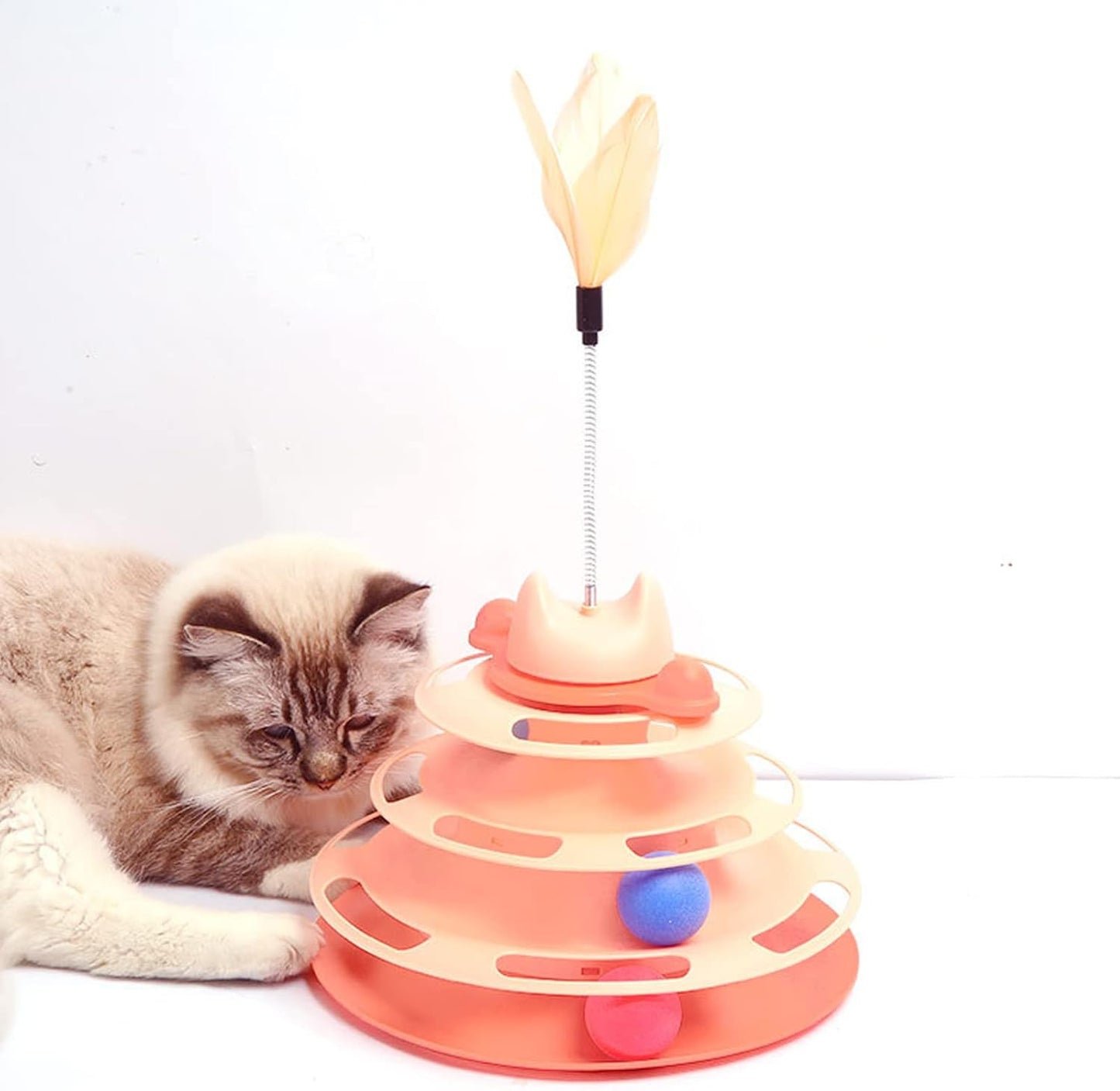 WhirlPaws™ 4-Tier Cat Turntable Toy