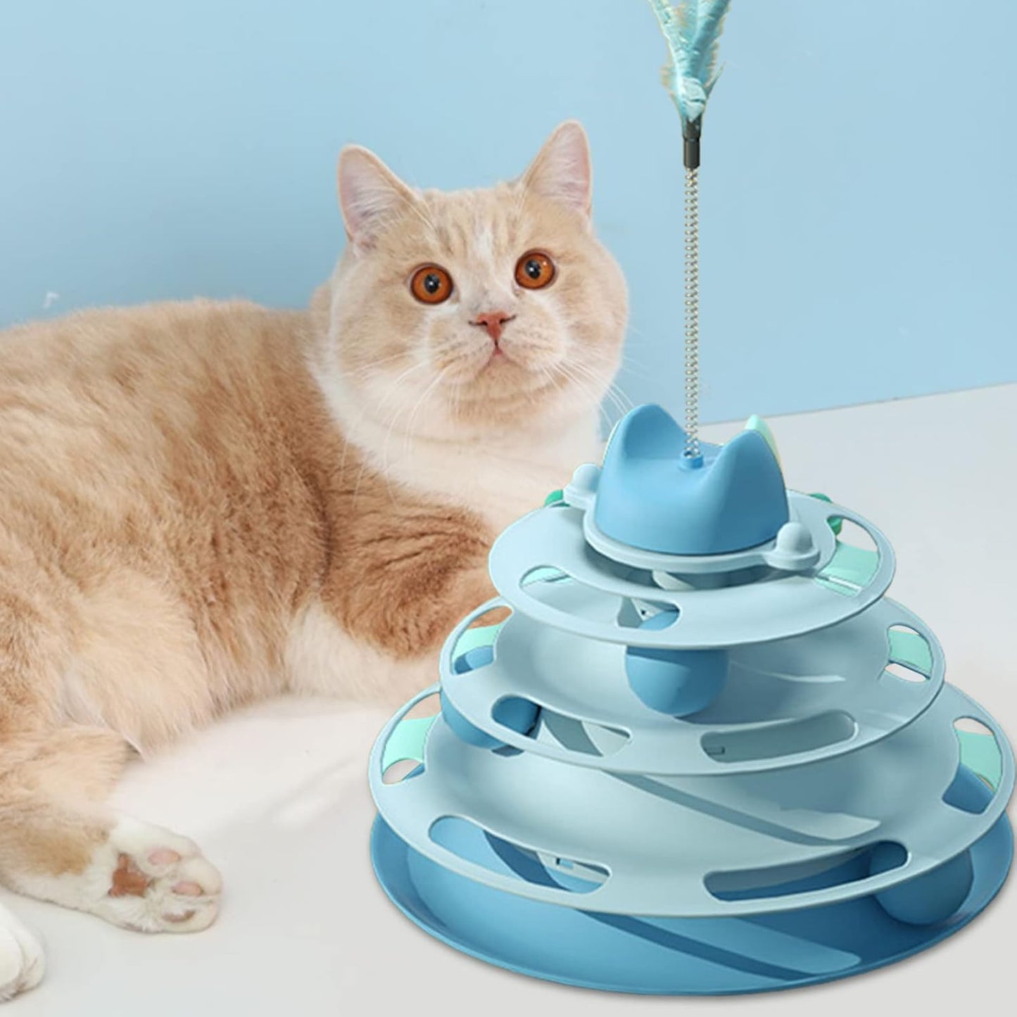 WhirlPaws™ 4-Tier Cat Turntable Toy
