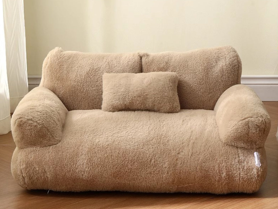 PurrLuxe™ Plush Cat Sofa Bed