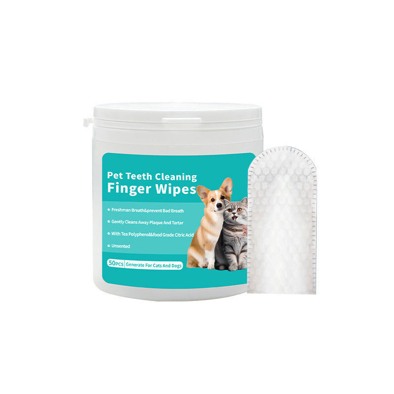 PawPure™ Disposable Pet Cleaning Wipes (Ear & Teeth Care)