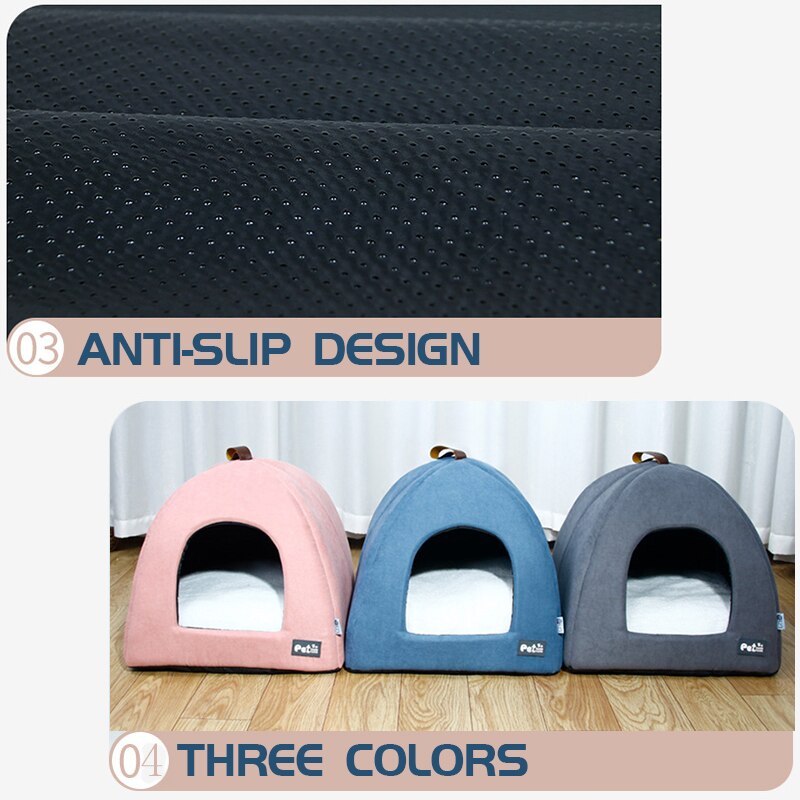 SnuggleNook™ Pet Tent Bed with Plush Mat
