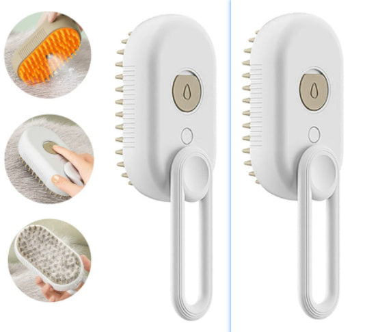 PurrGlow™ 3-in-1 Luxury Steam Grooming Brush