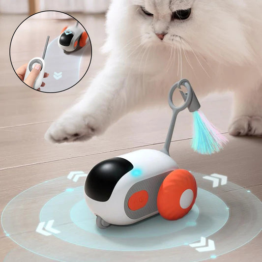 CrazyJoy™ Remote-Control Interactive Cat Car Toy
