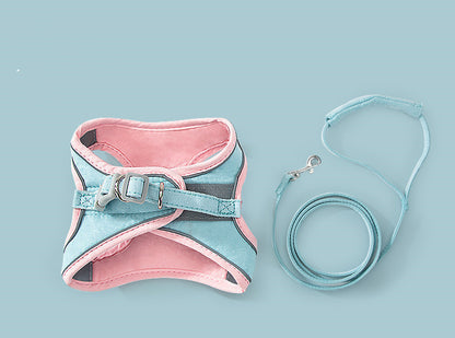 SafePaws™ Reflective Cat & Small Dog Harness with Leash
