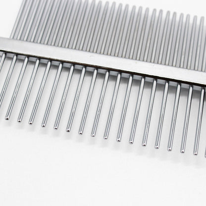 FurEase™ Double-Row Pet Comb with Anti-Slip Handle