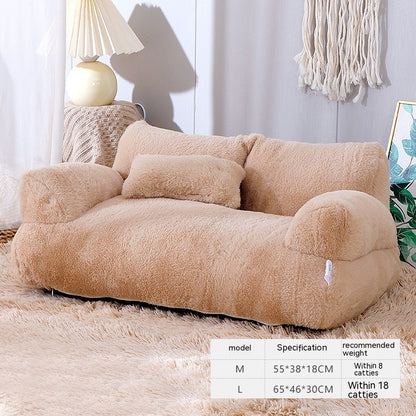 PurrLuxe™ Plush Cat Sofa Bed