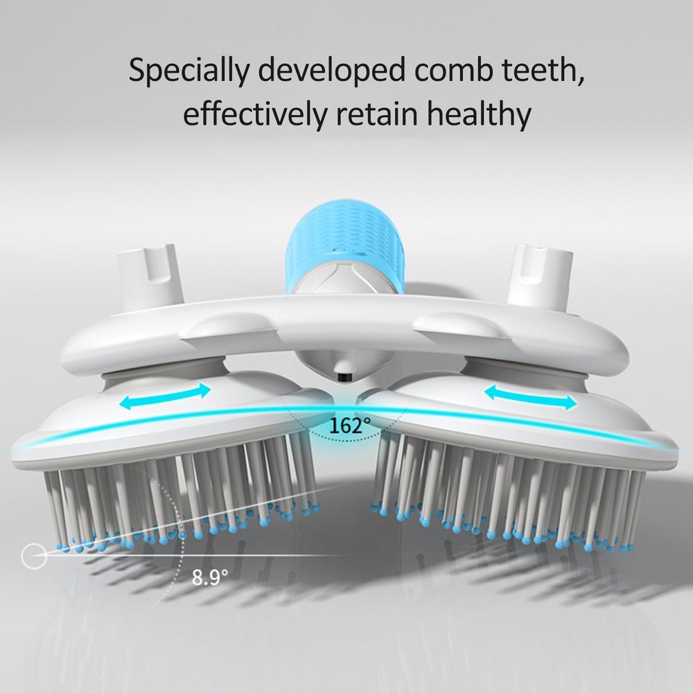 IonGroom™ Double-Head Self-Cleaning Pet Brush