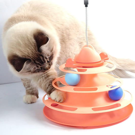 WhirlPaws™ 4-Tier Cat Turntable Toy