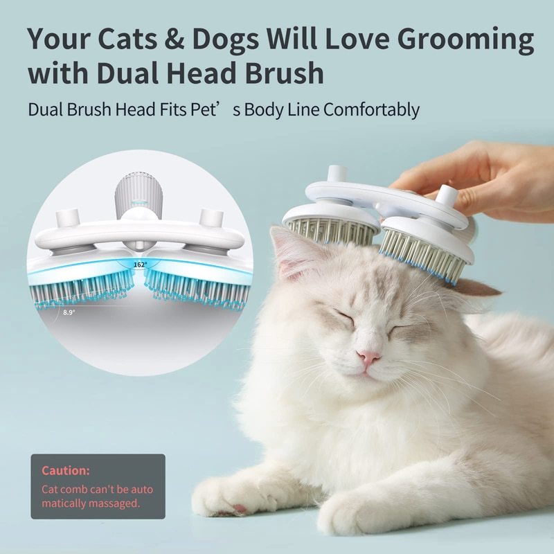 IonGroom™ Double-Head Self-Cleaning Pet Brush