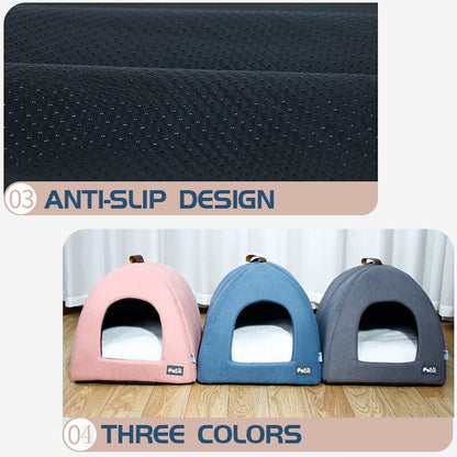 SnuggleNook™ Pet Tent Bed with Plush Mat