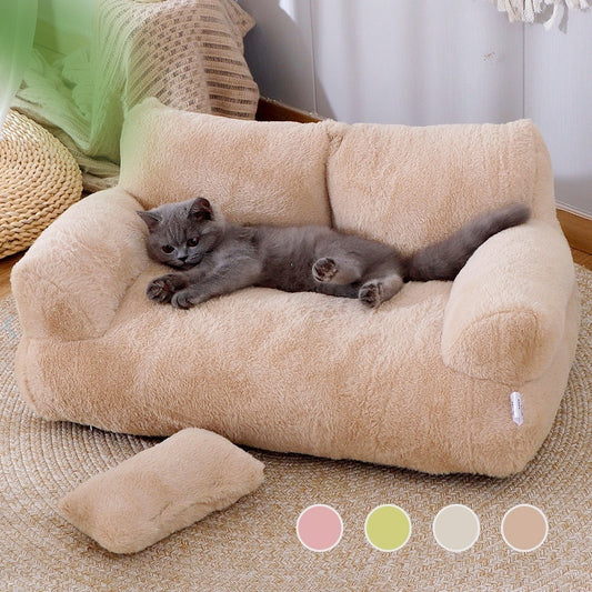 PurrLuxe™ Plush Cat Sofa Bed