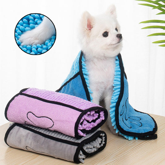 DryPaws™ Super Absorbent Pet Bath Towel with Hand Pockets